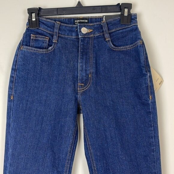 Frank and Oak Stevie Jeans Dark Blue Size 23 NEW - Picture 3 of 12